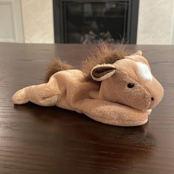 Ty vintage Derby the Horse Beanie Baby EUC (Valuable Errors) Style 4008 9” - Picture 3 of 10